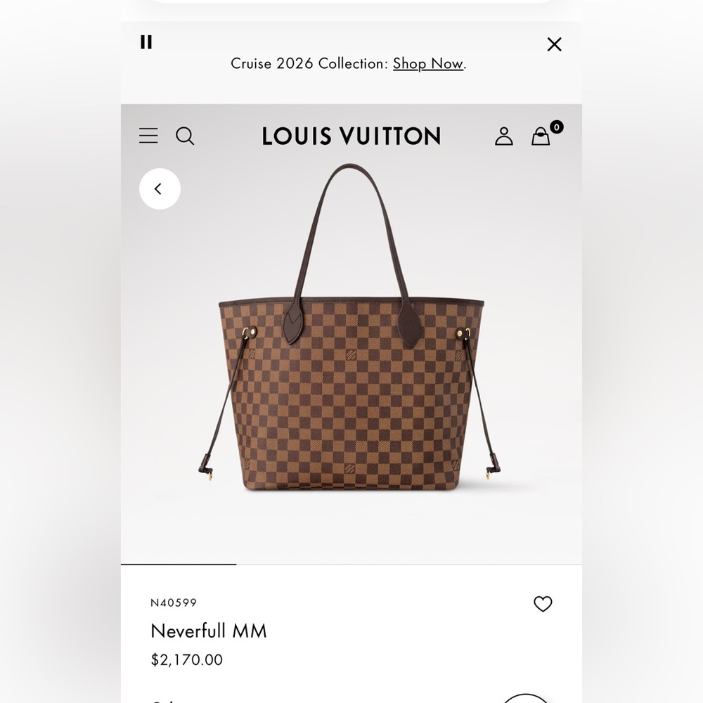 Louis Vuitton Neverfull MM Brown Checkered Tote❤️❤️ **AUTHENTIC LV**❤️❤️❤️🔥🔥🔥